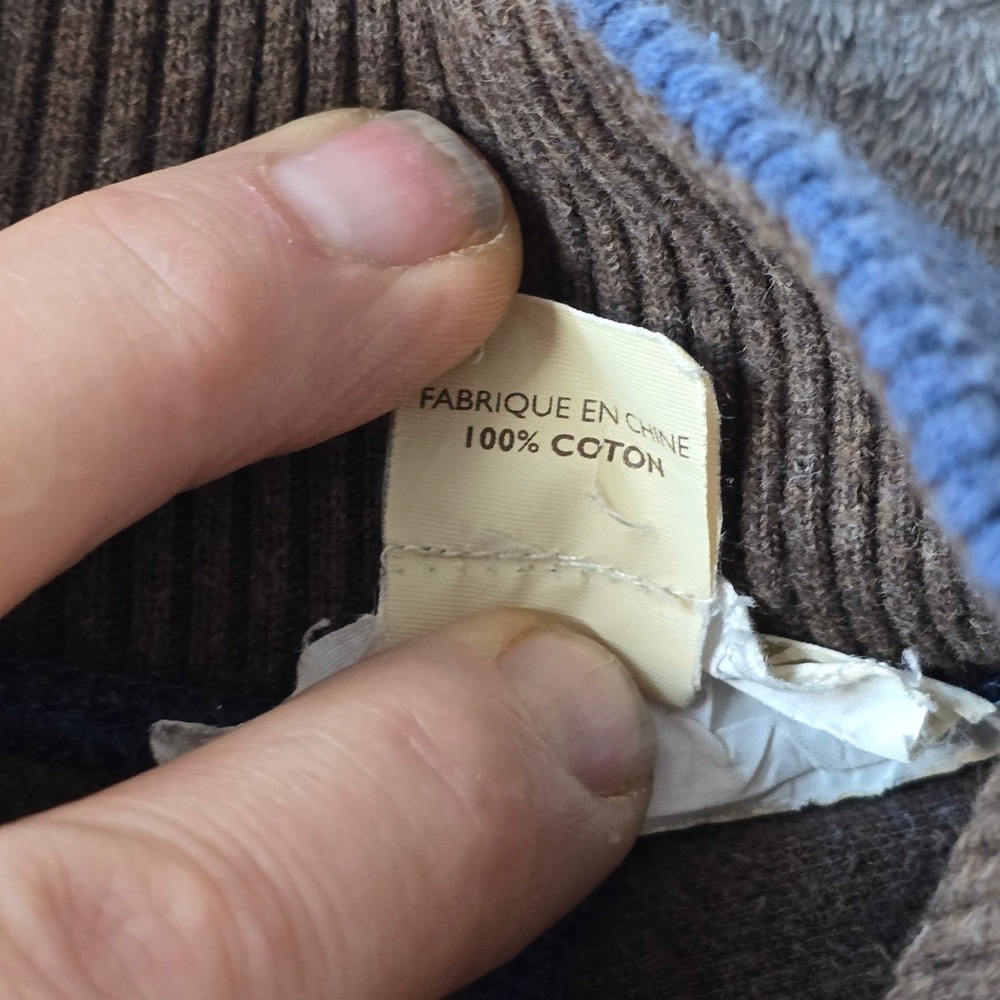 Tommy Bahama Reversible Quarter Zip Pullover Mens 2XL Blue Gray Coastal Comfort - Picture 14 of 16